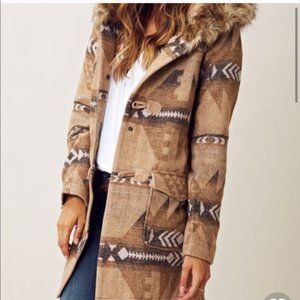 BB Dakota Jacket with faux fur hood